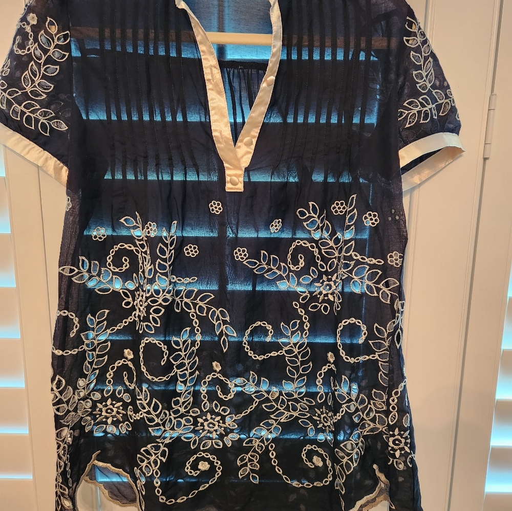 Hazel Black Eyelet Top